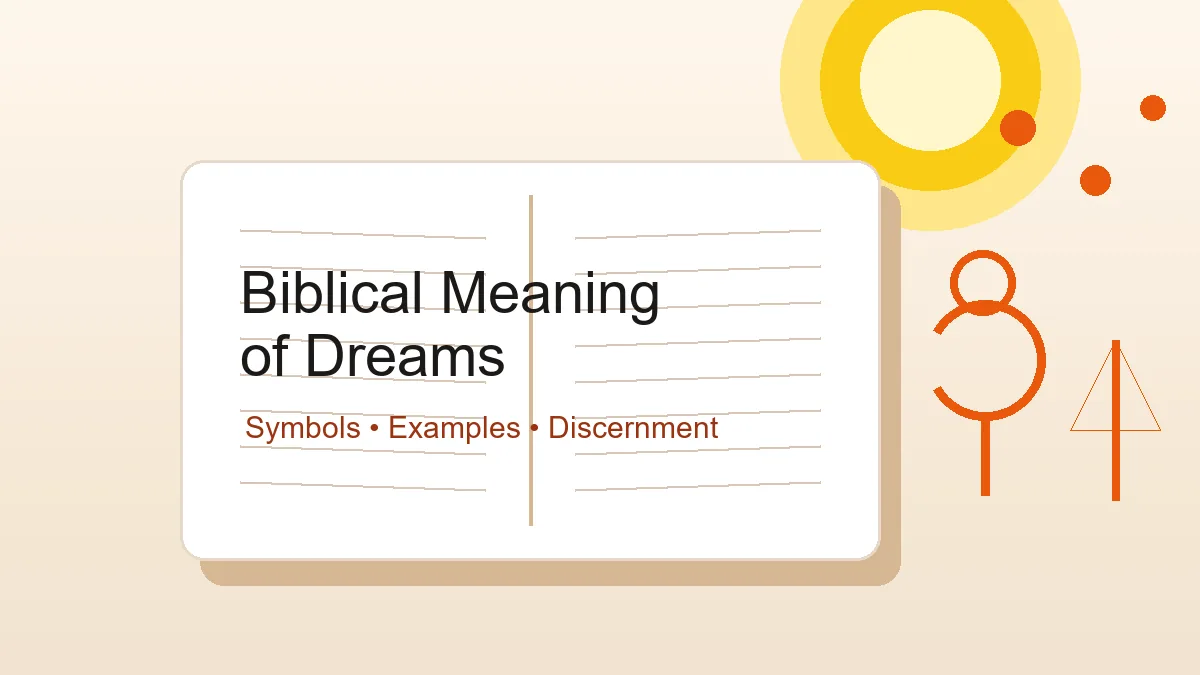 Open Bible beside moonlit dream symbols for biblical dream interpretation